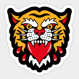 Tiger heart Sticker